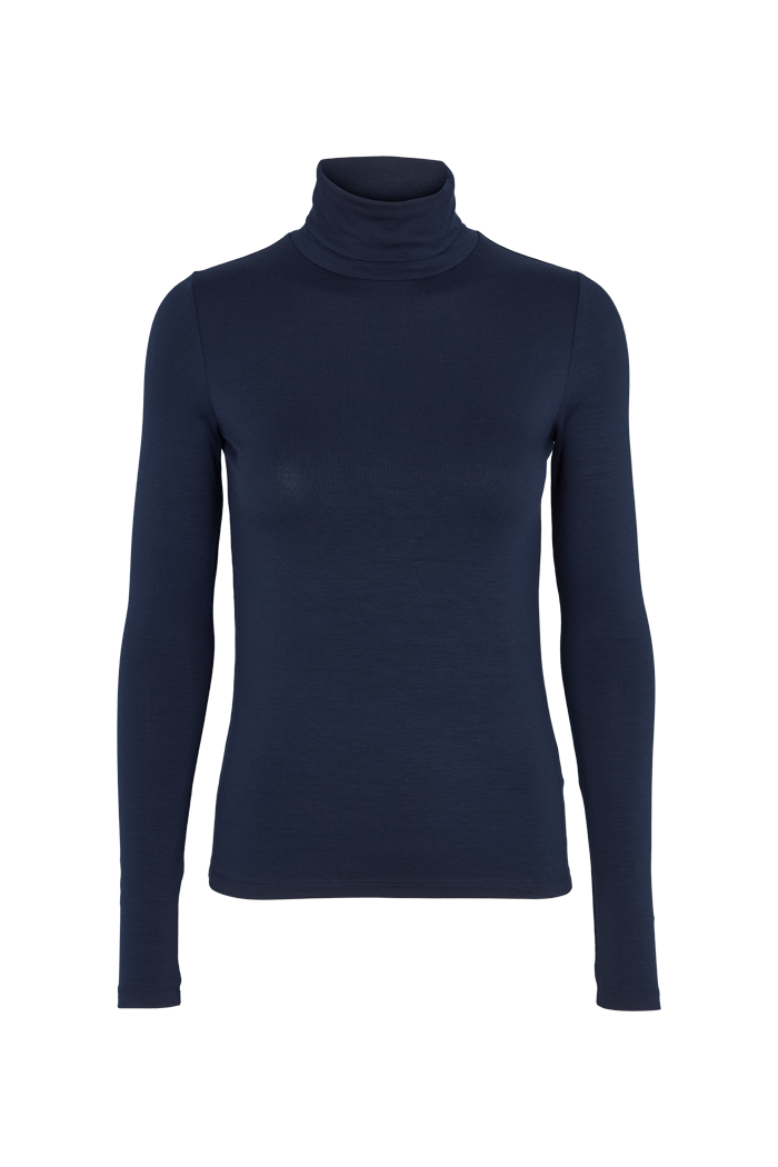 Basic Apparel Joline T-Neck T-shirts 048 Navy